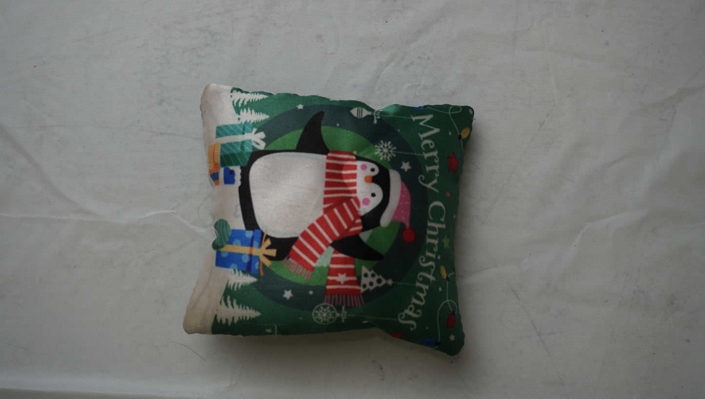Christmas penguin pillow toy
