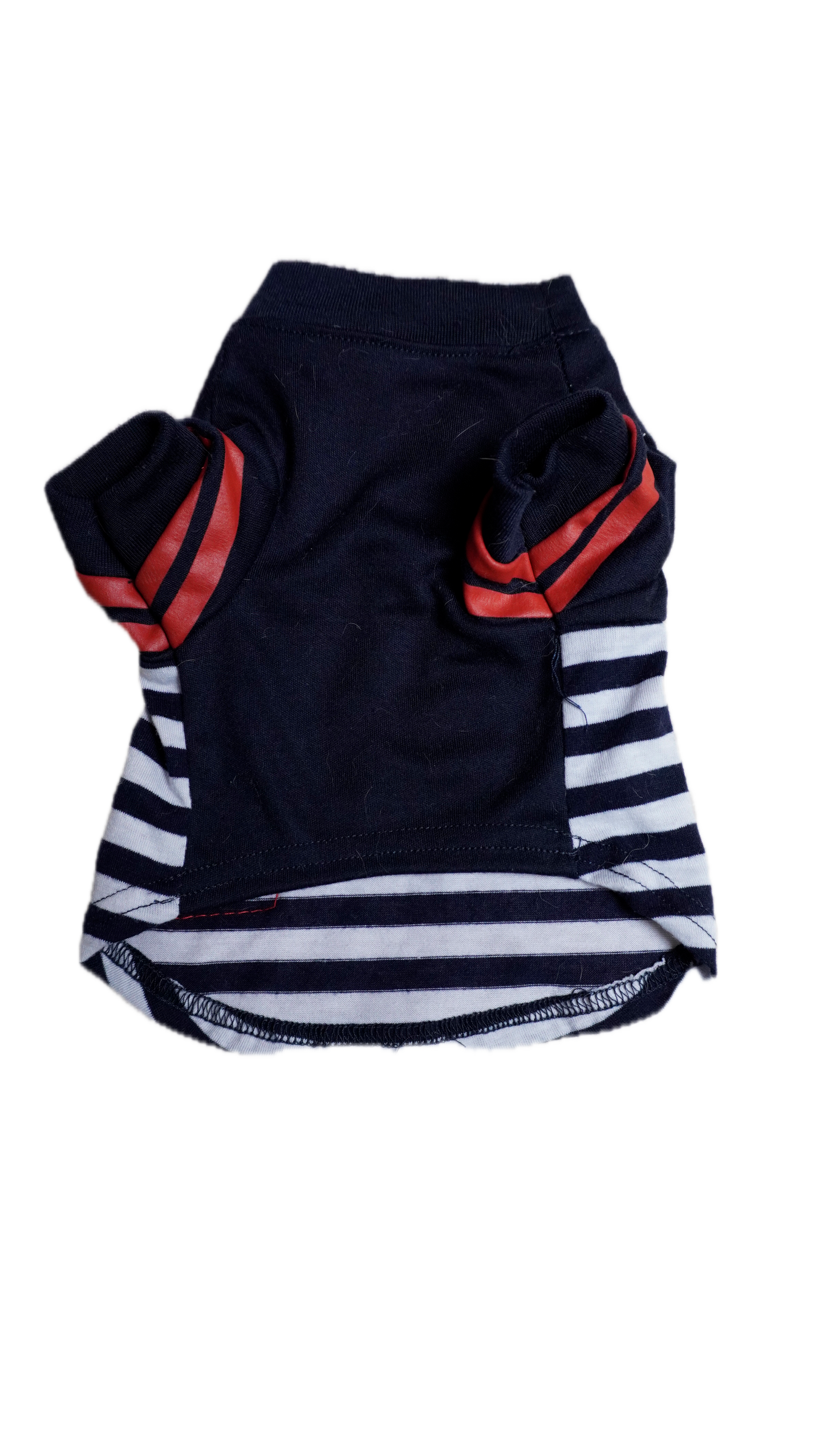 Navy Stripe Dog Tee - Gently Used