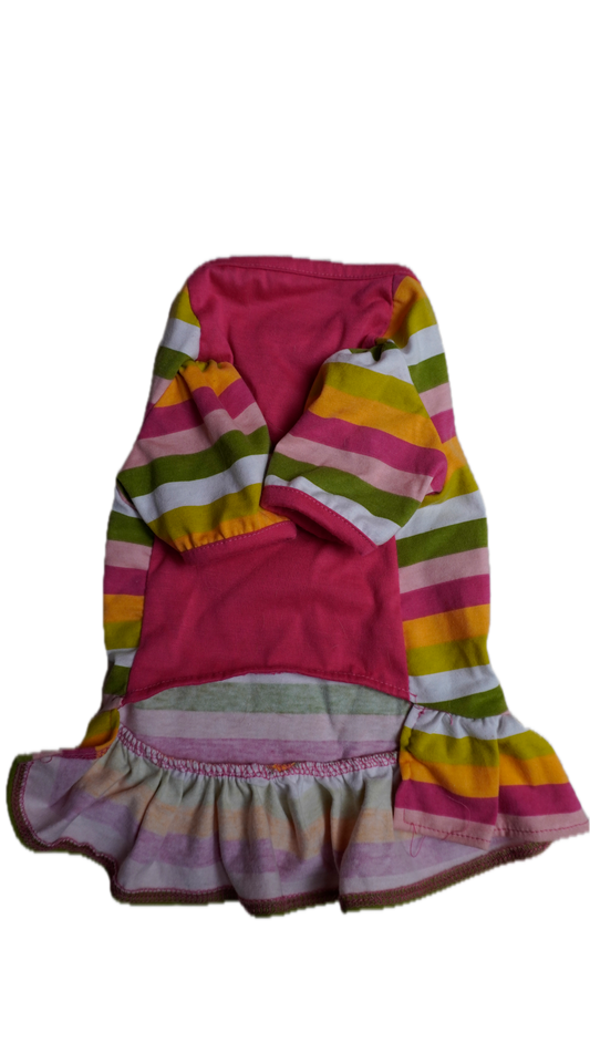 Rescued Stripe Dog Dress - Gently Used