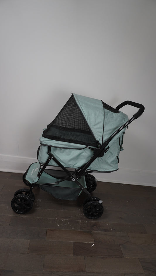 Wedyvko Foldable Pet Stroller (Mint Green)