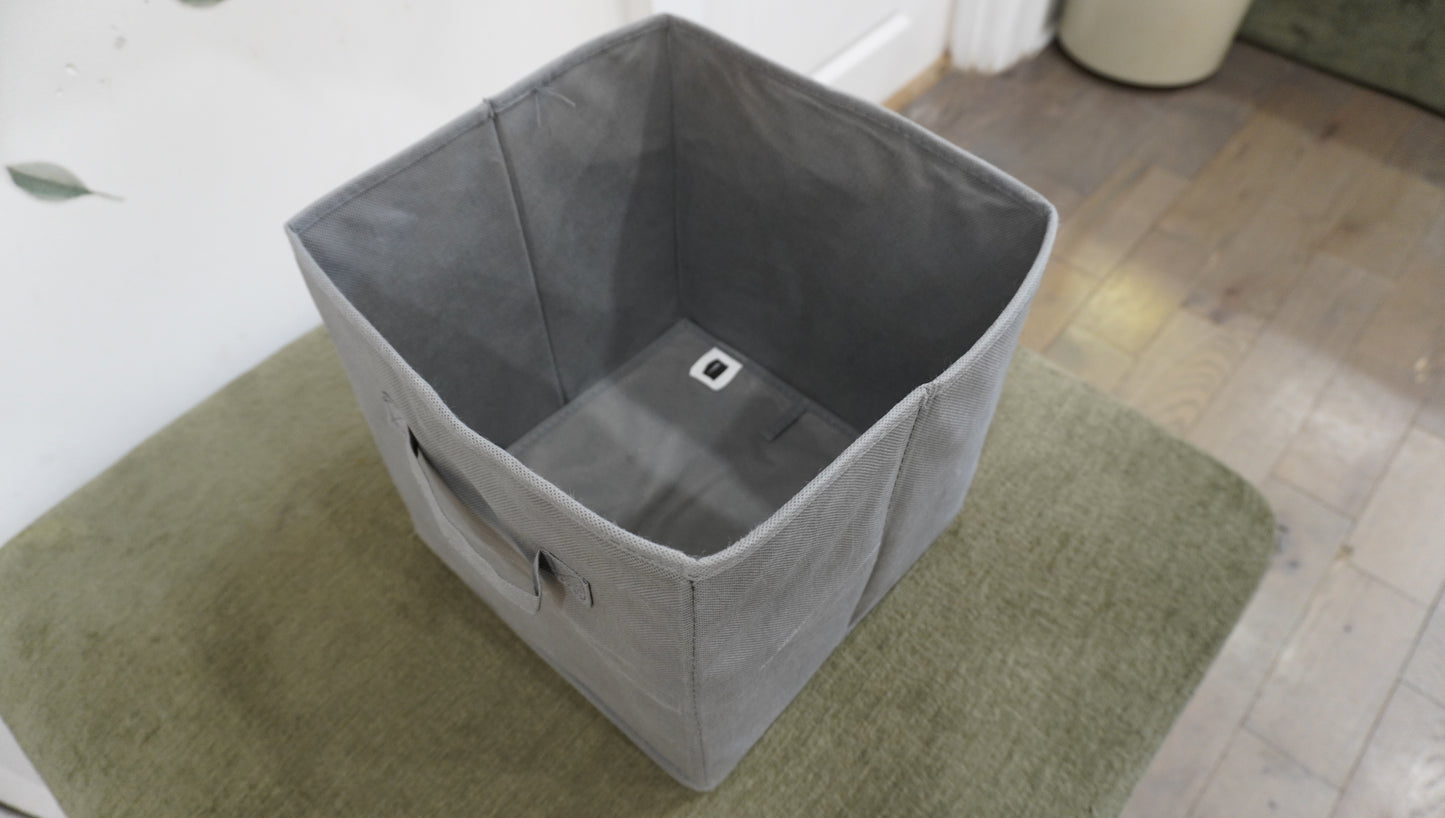 Gray Fabric Pet Storage Bin