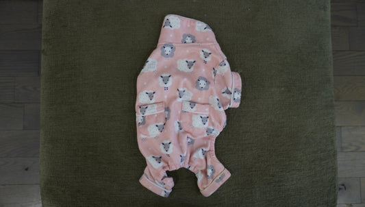 Pink Polar Bear Dog Pajamas