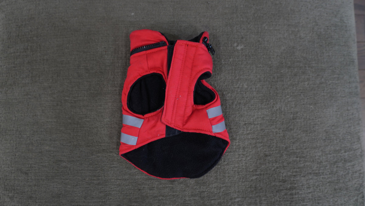 Doggie Q Red Reflective Dog Winter Vest