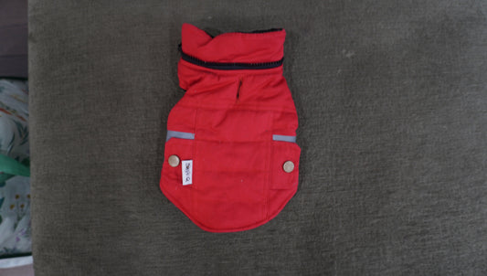 Red Reflective Dog Winter Vest