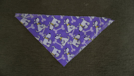 Purple Dogs & Bones Pet Bandana
