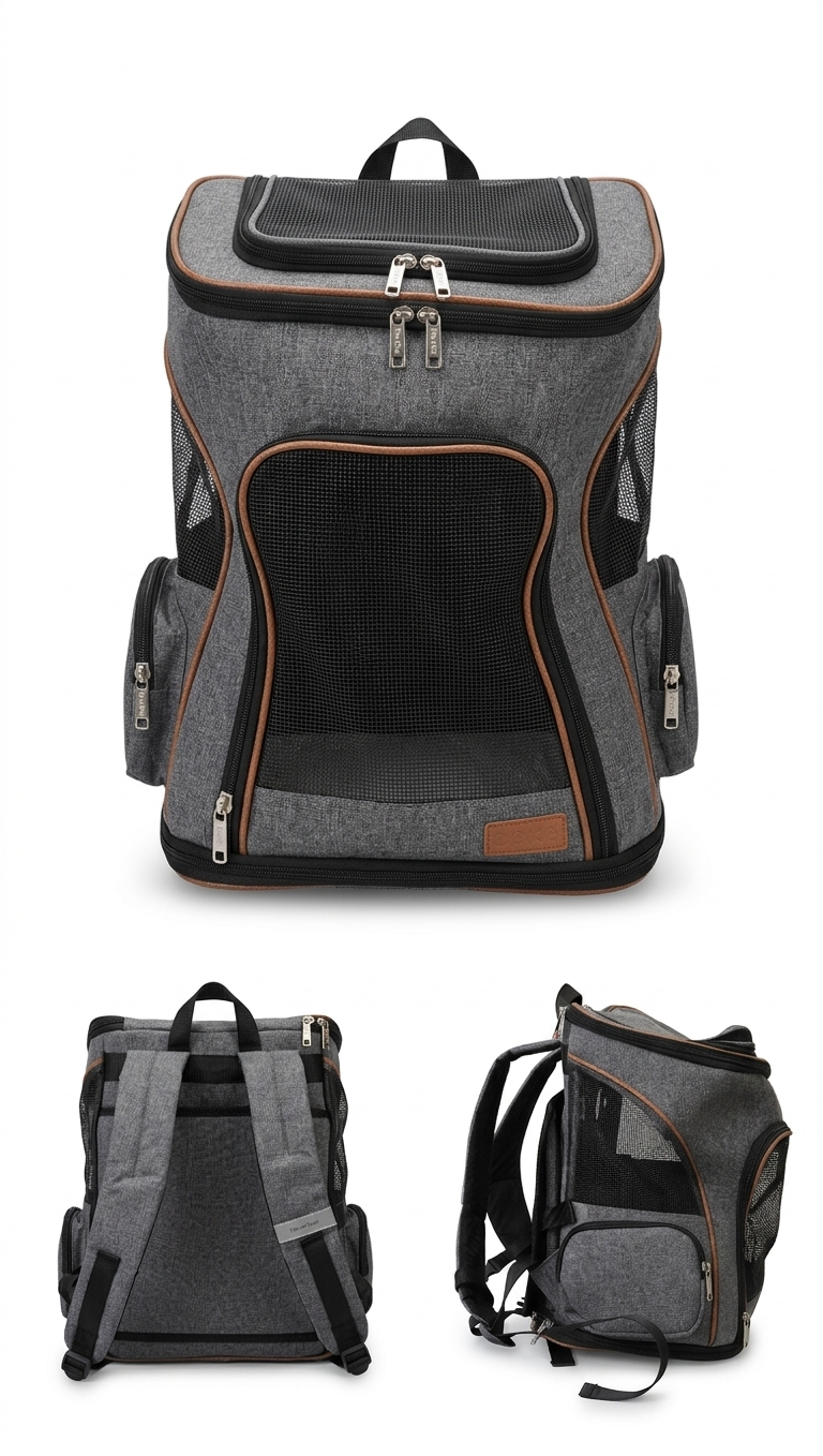 Pet Carrier Backpack – Breathable & Structured (Gently Used)