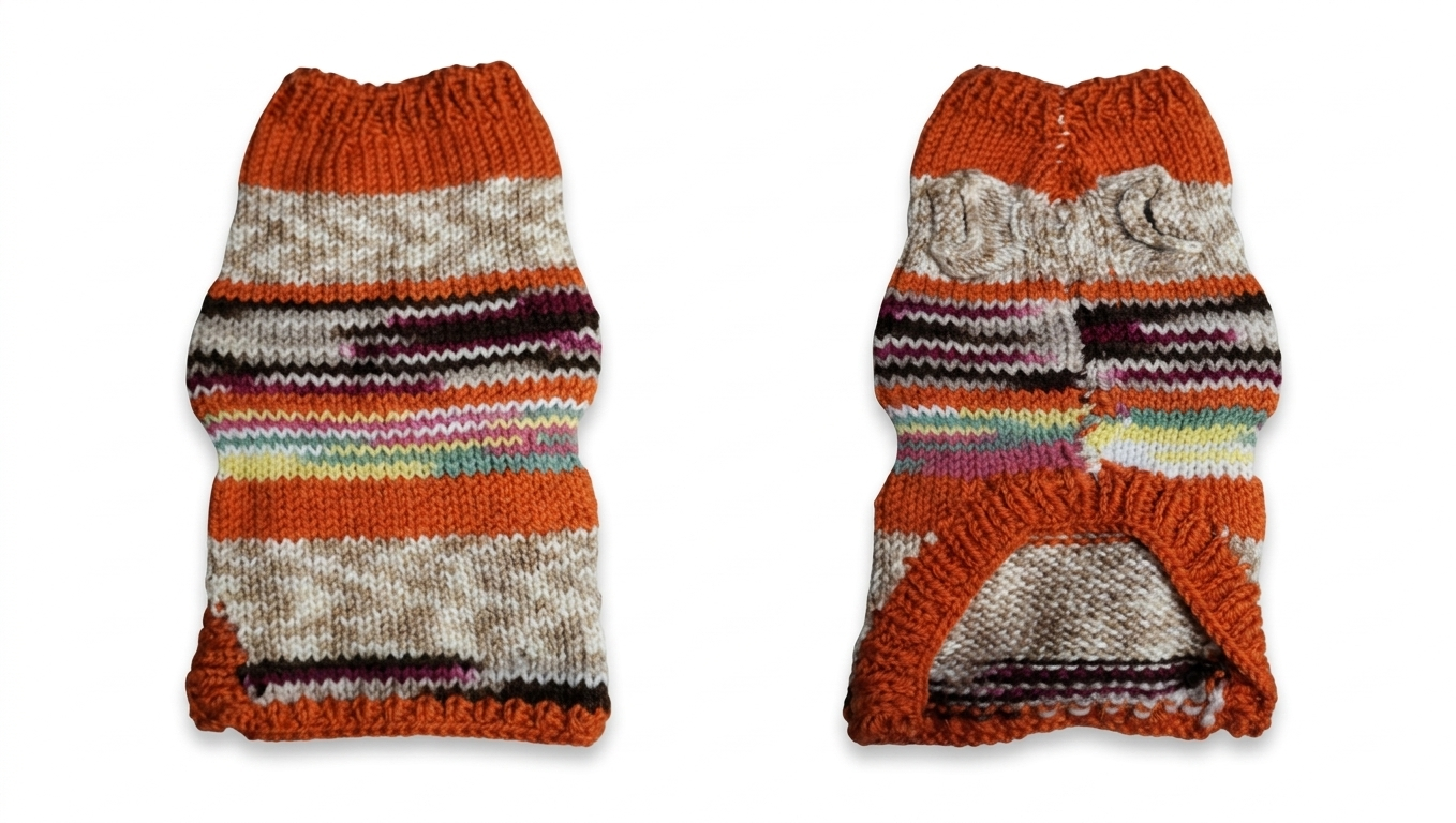 Multicolour Knit Dog Sweater – Gently Used