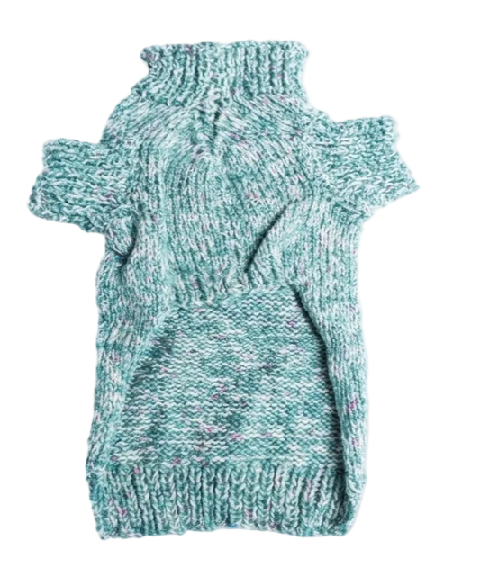 Mint Knit Dog Sweater - Gently Used