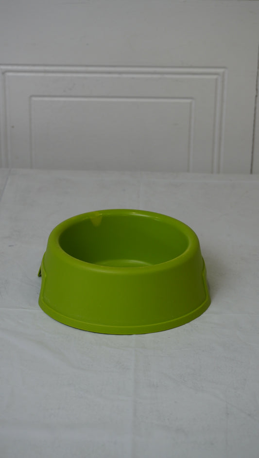 Plastic Pet Food & Water Bowl (Green)