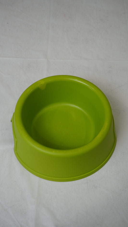 Plastic Pet Food & Water Bowl (Green)