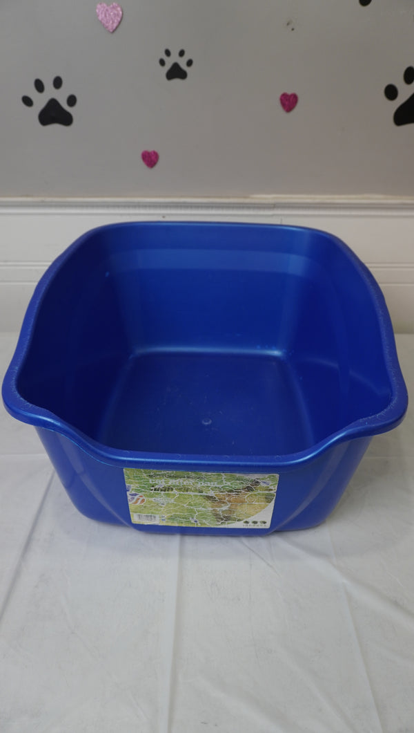 Blue Open Cat Litter Tray