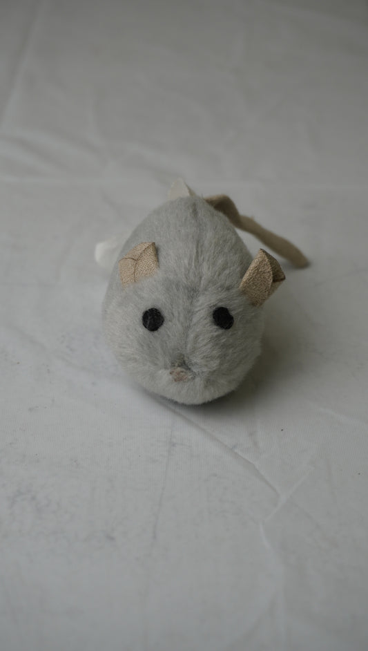 Soft Gray Mouse Cat Toy