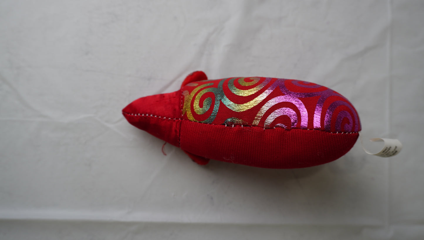 Festive Swirl Fish Cat Toy