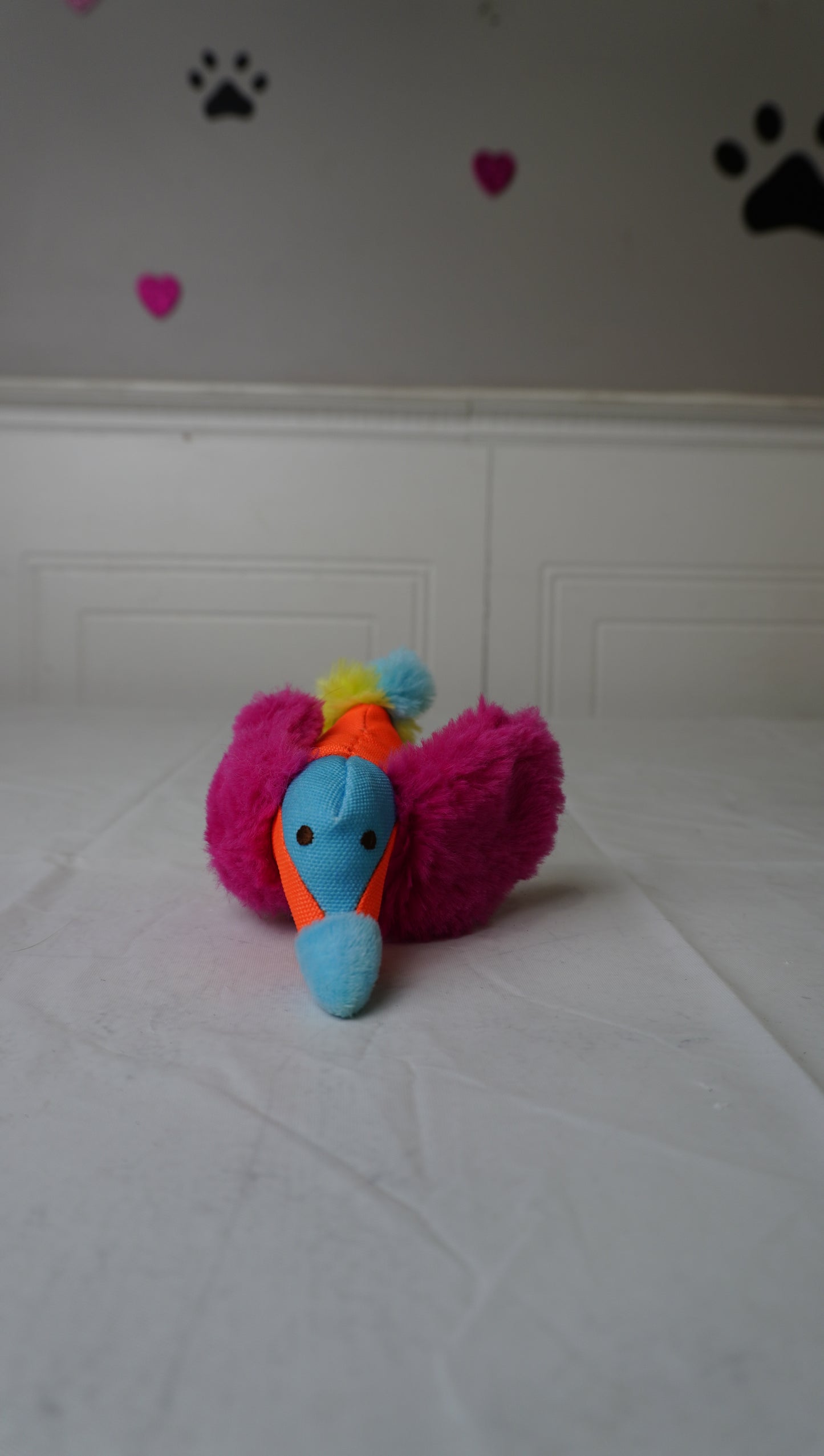 Colorful Bird Plush Cat Toy
