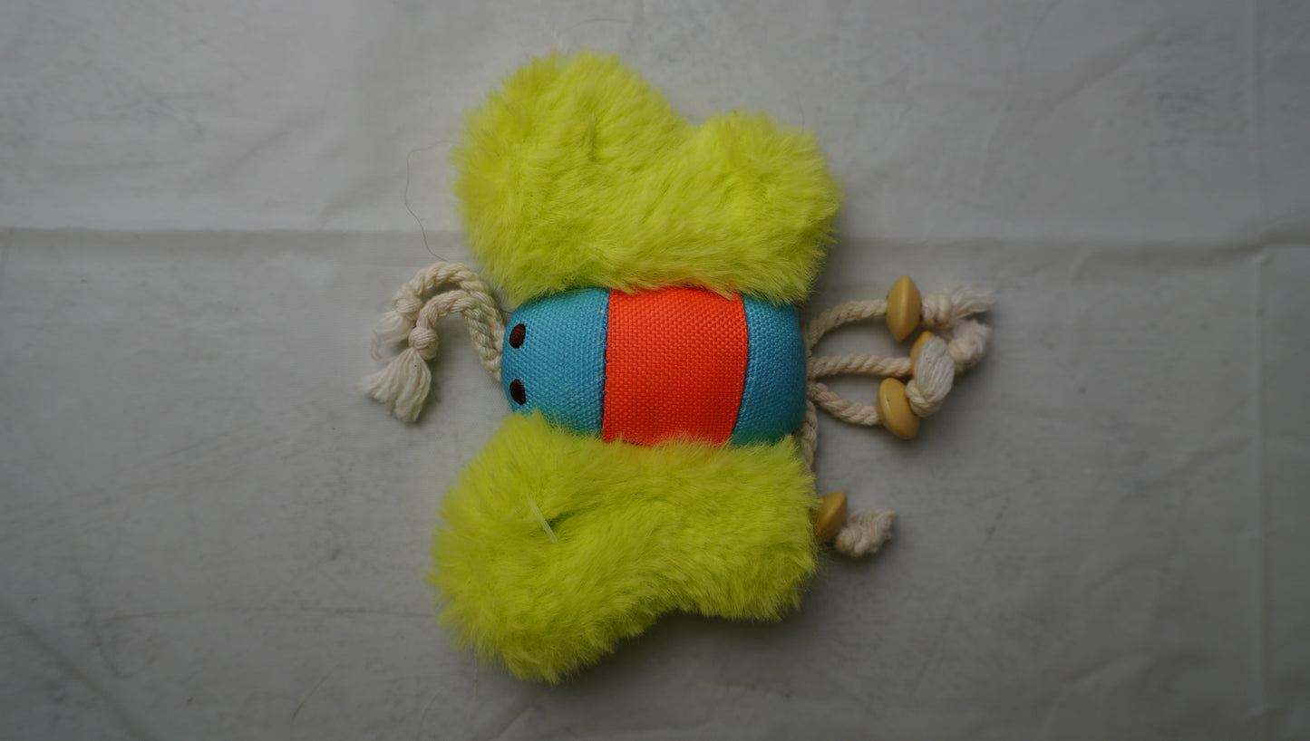 Neon Mouse Plush Cat Toy with Rope Tails