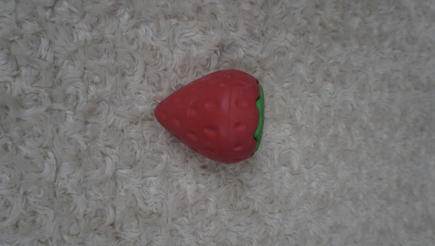 Strawberry Treat Dispensing Dog Toy – Gently Used