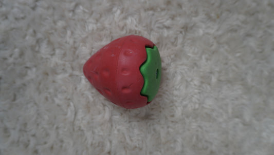 Strawberry Treat Dispensing Dog Toy – Gently Used