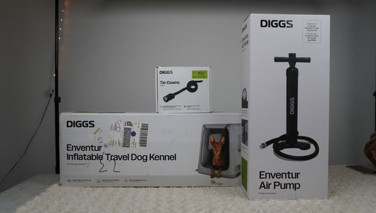 DIGGS Enventur Inflatable Travel Dog Kennel Kit – Gently Used