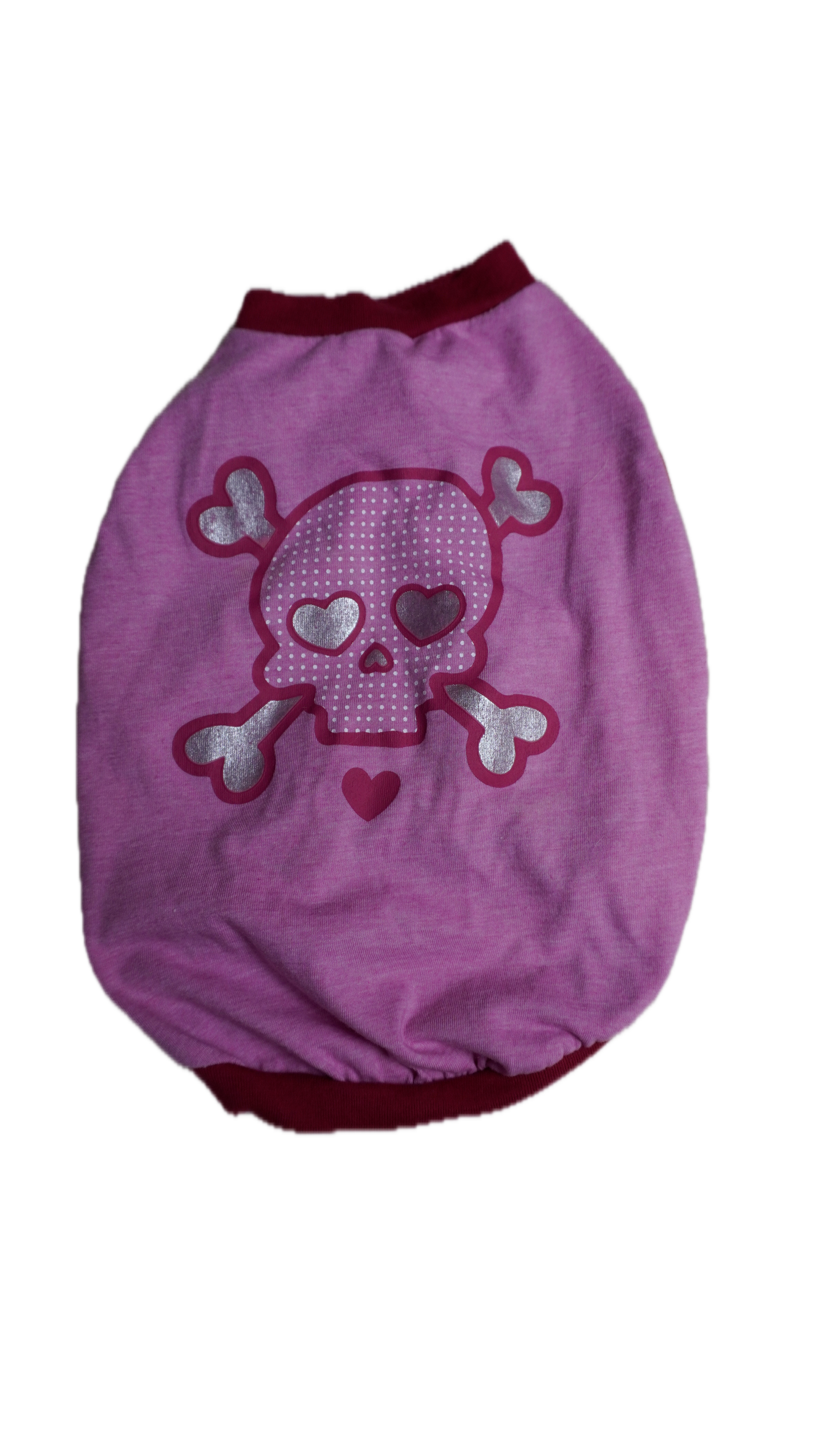Pink Skull Graphic Dog Tee – Gently Used