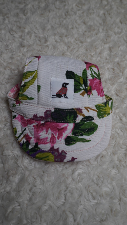 Floral Dog Cap – Adjustable – Gently Used
