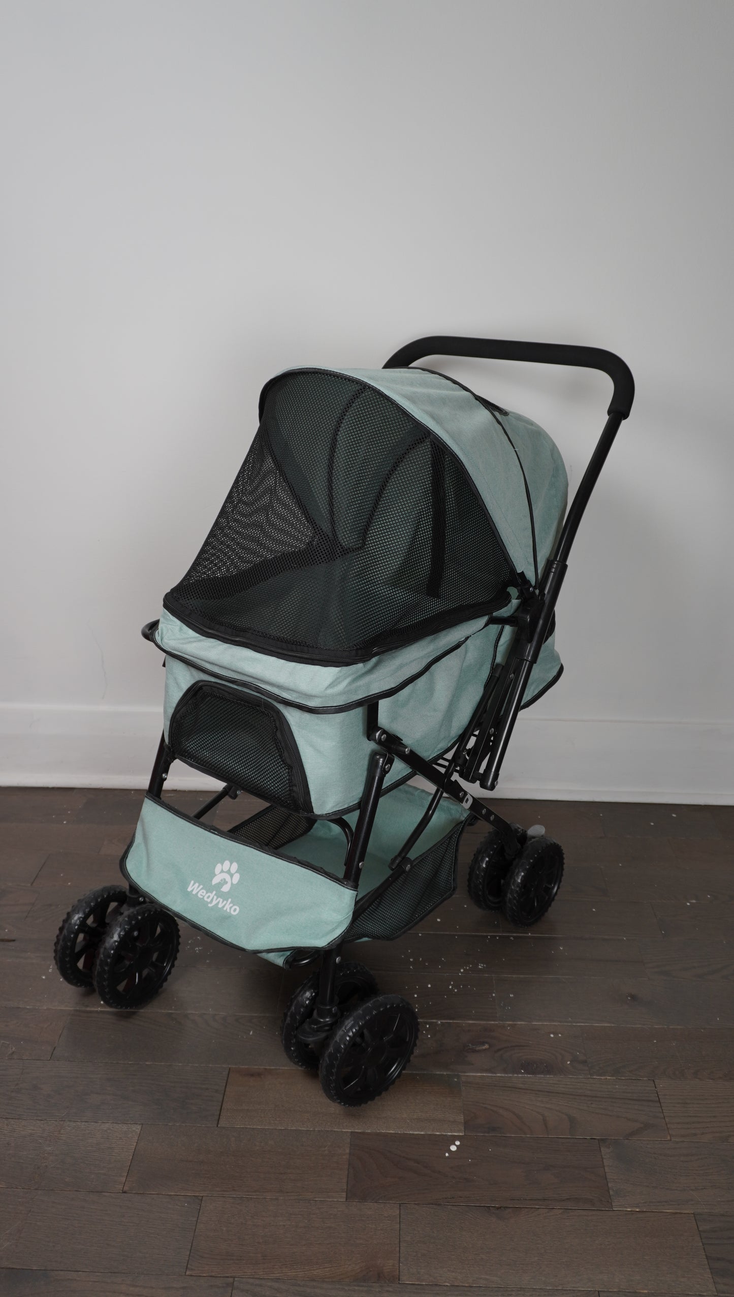 Wedyvko Foldable Pet Stroller (Mint Green)