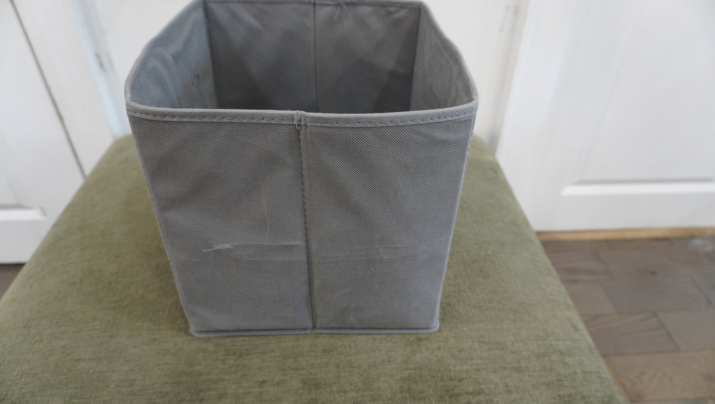 Gray Fabric Pet Storage Bin