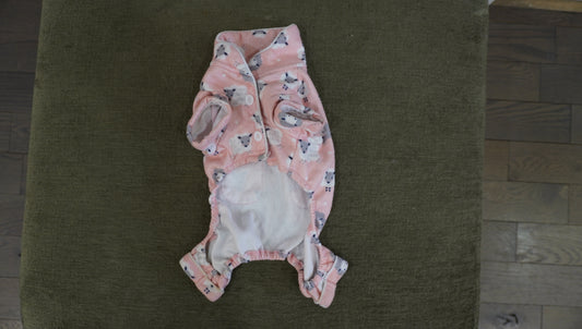 Pink Polar Bear Dog Pajamas