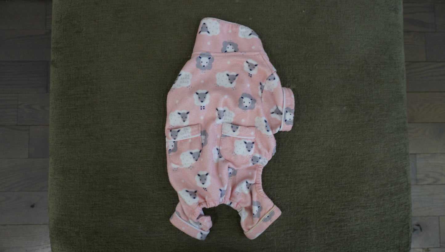 Pink Polar Bear Dog Pajamas