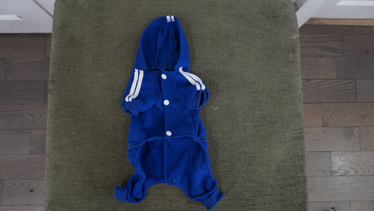 Blue "Adidog" Dog Tracksuit