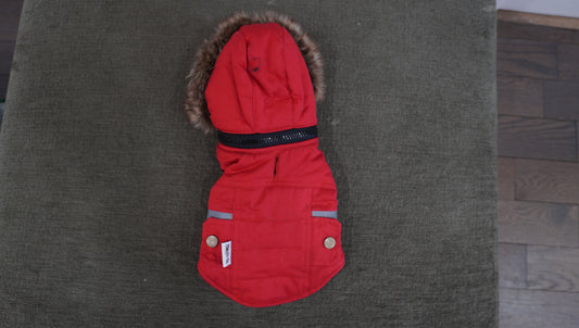 Doggie Q Red Reflective Dog Winter Vest
