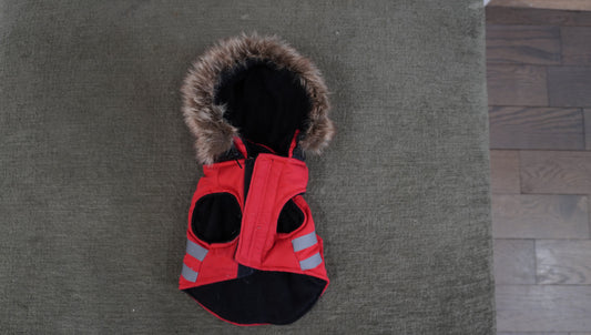 Doggie Q Red Reflective Dog Winter Vest
