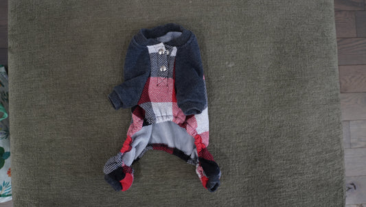 Buffalo Plaid Dog Pajamas