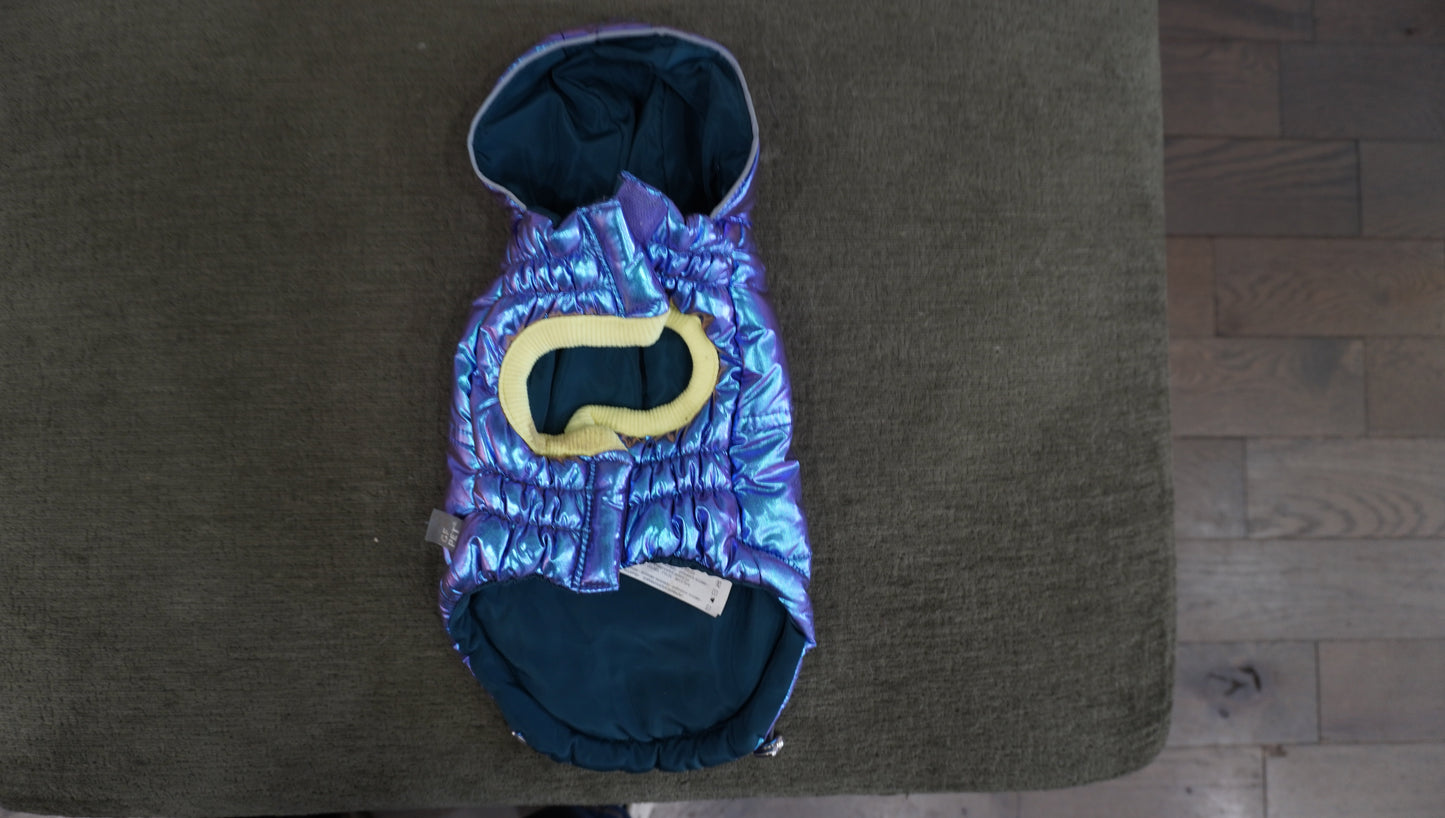 Iridescent Purple Puffer Dog Jacket