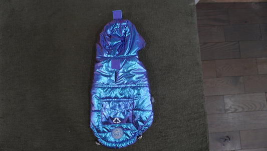 Iridescent Purple Puffer Dog Jacket