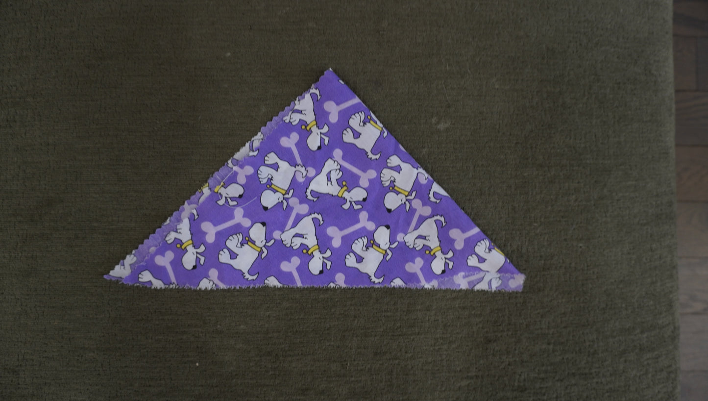 Purple Dogs & Bones Pet Bandana