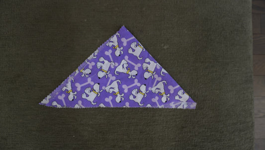 Purple Dogs & Bones Pet Bandana