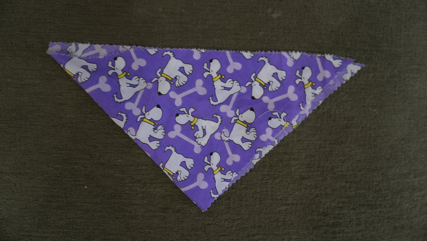 Purple Dogs & Bones Pet Bandana