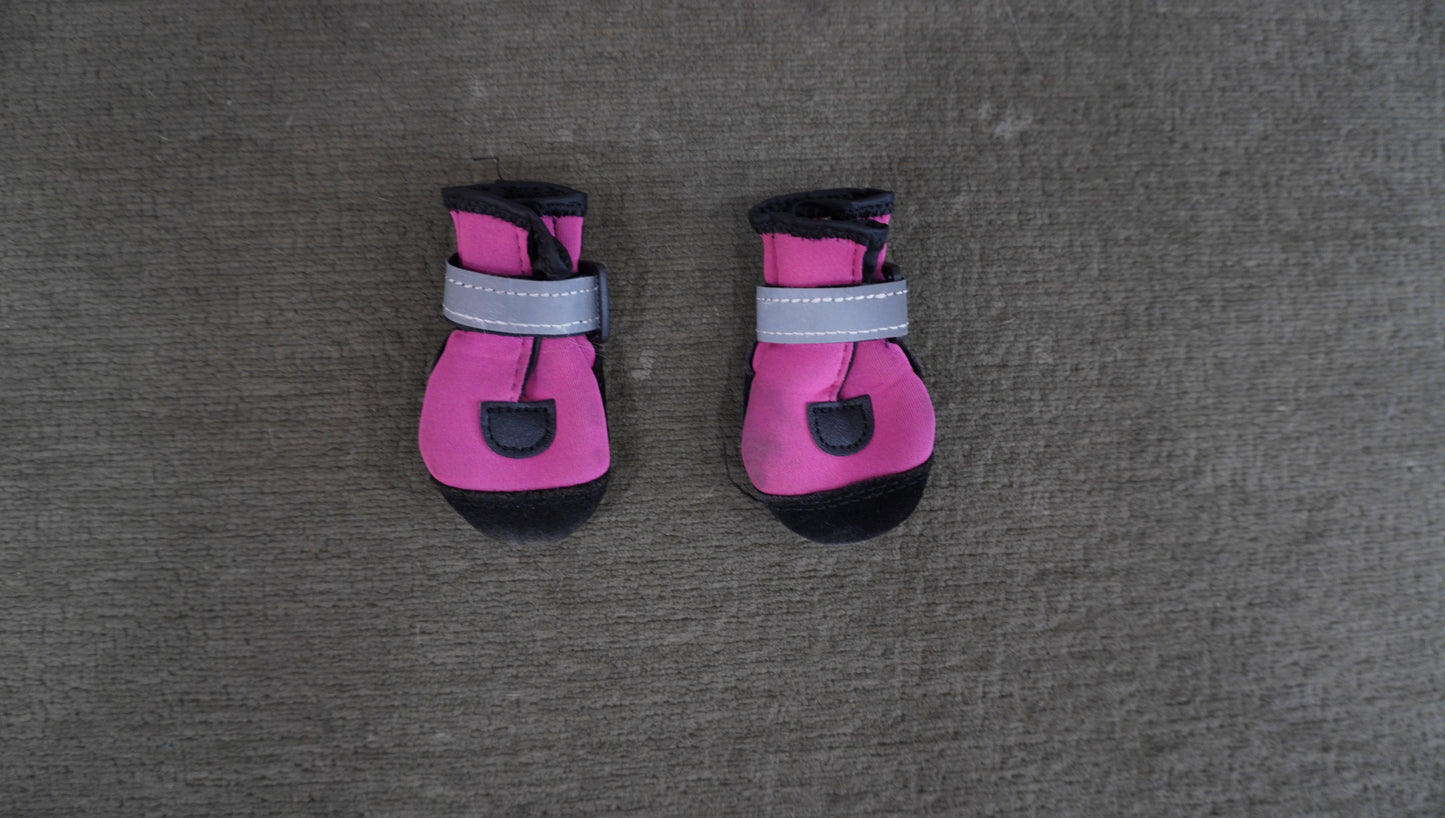 Pawsh Pads Pink Dog Boots (Pair)