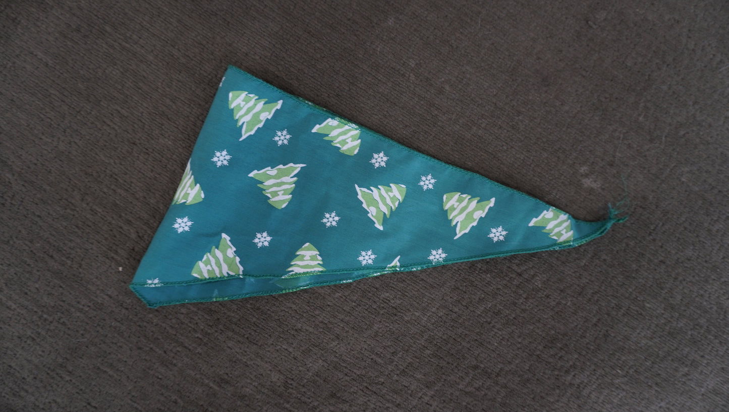 Green Holiday Trees Pet Bandana