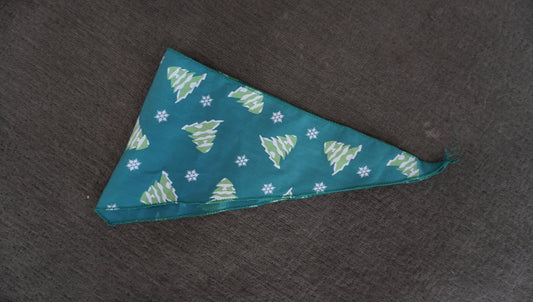 Green Holiday Trees Pet Bandana
