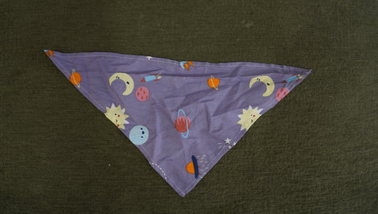 Purple Space Adventure Pet Bandana