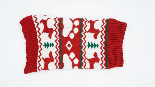 Holiday Reindeer Knit Dog Sweater – Gently Used