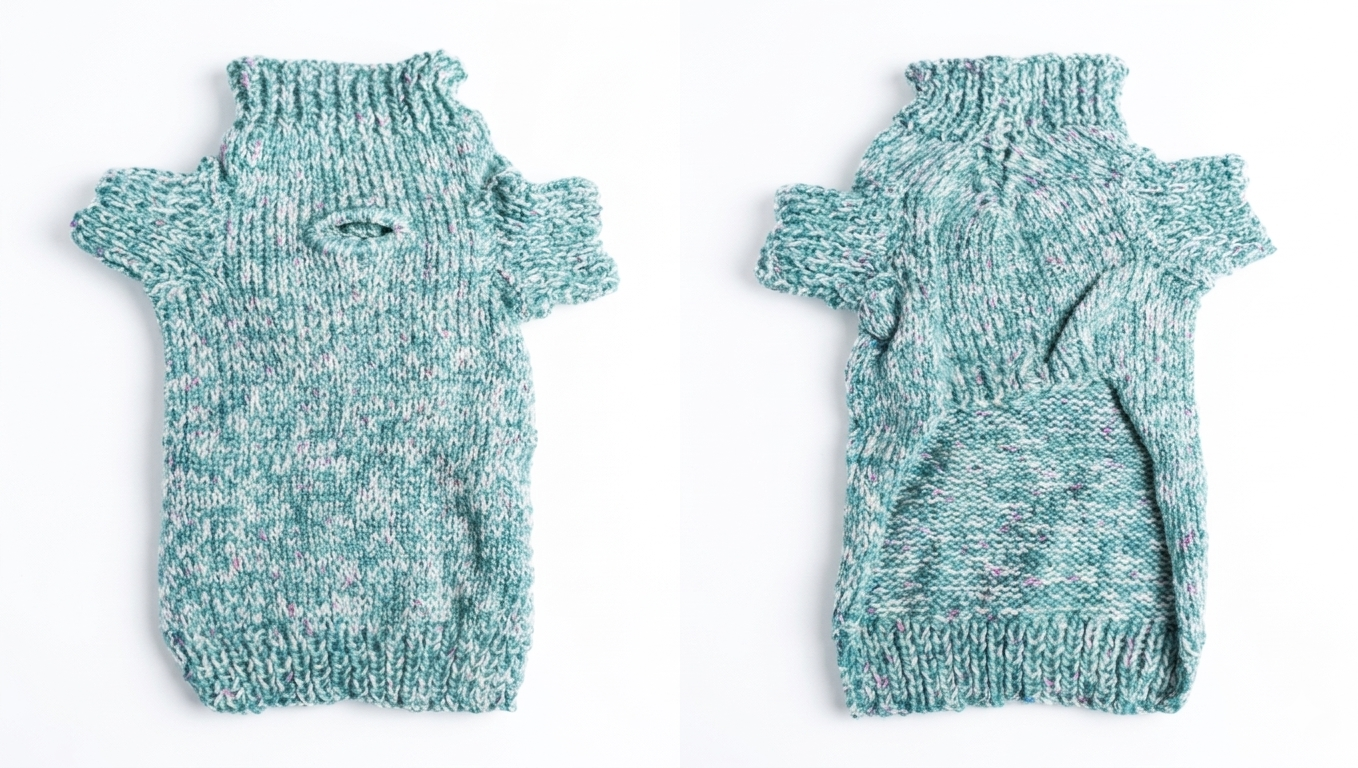 Mint Knit Dog Sweater - Gently Used