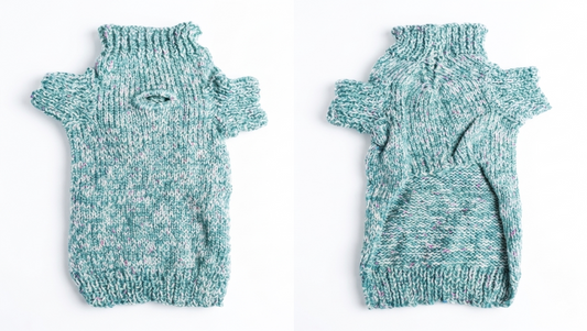Mint Knit Dog Sweater - Gently Used