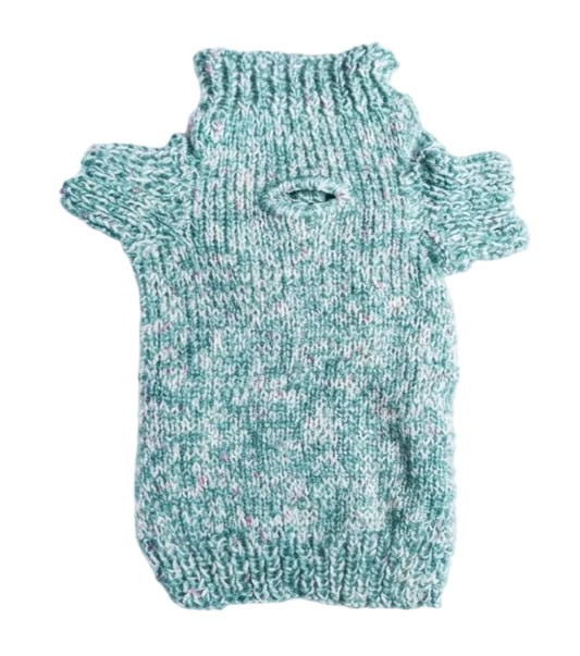 Mint Knit Dog Sweater - Gently Used