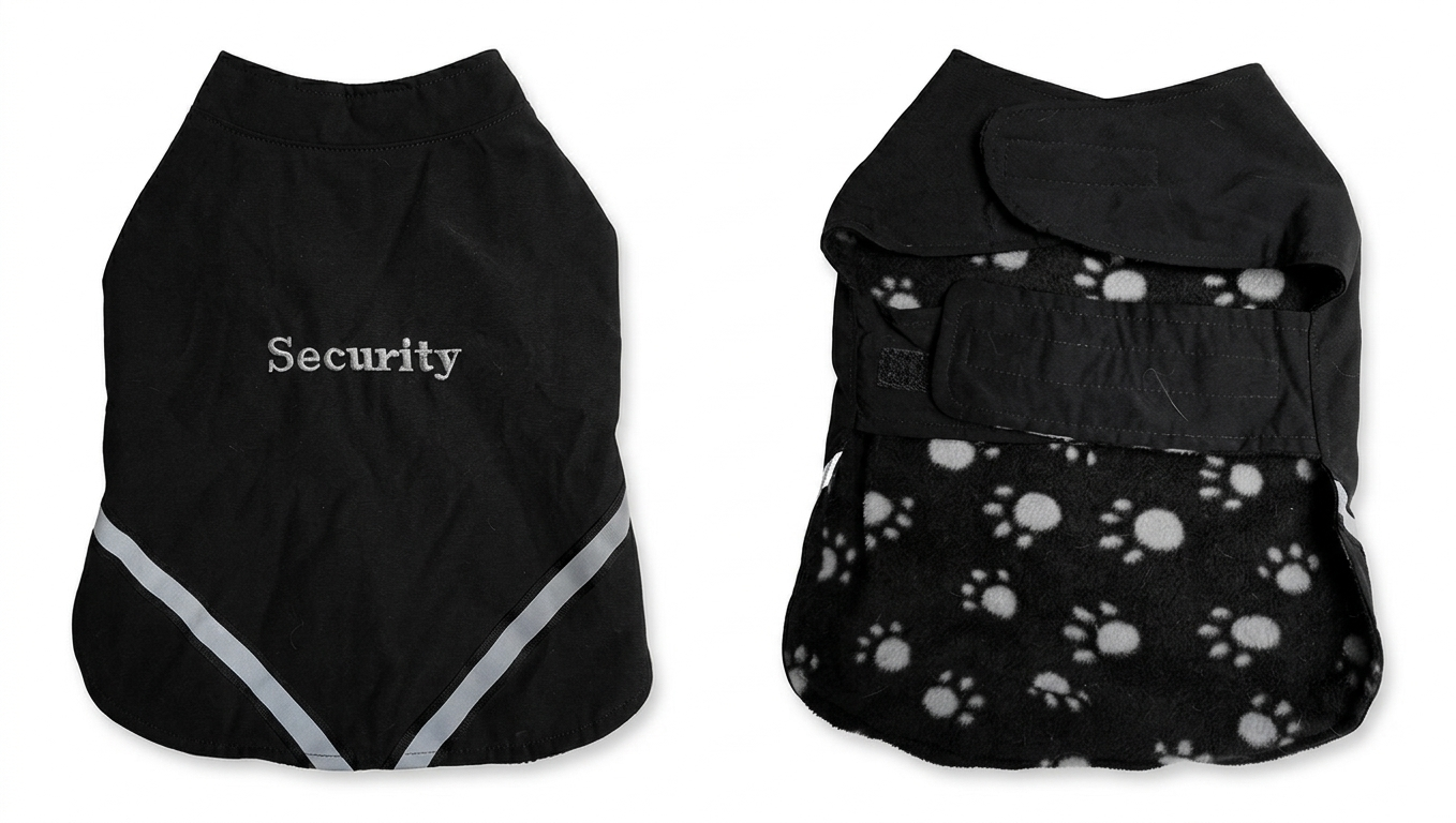 Security Reflective Dog Coat  - Gently Used