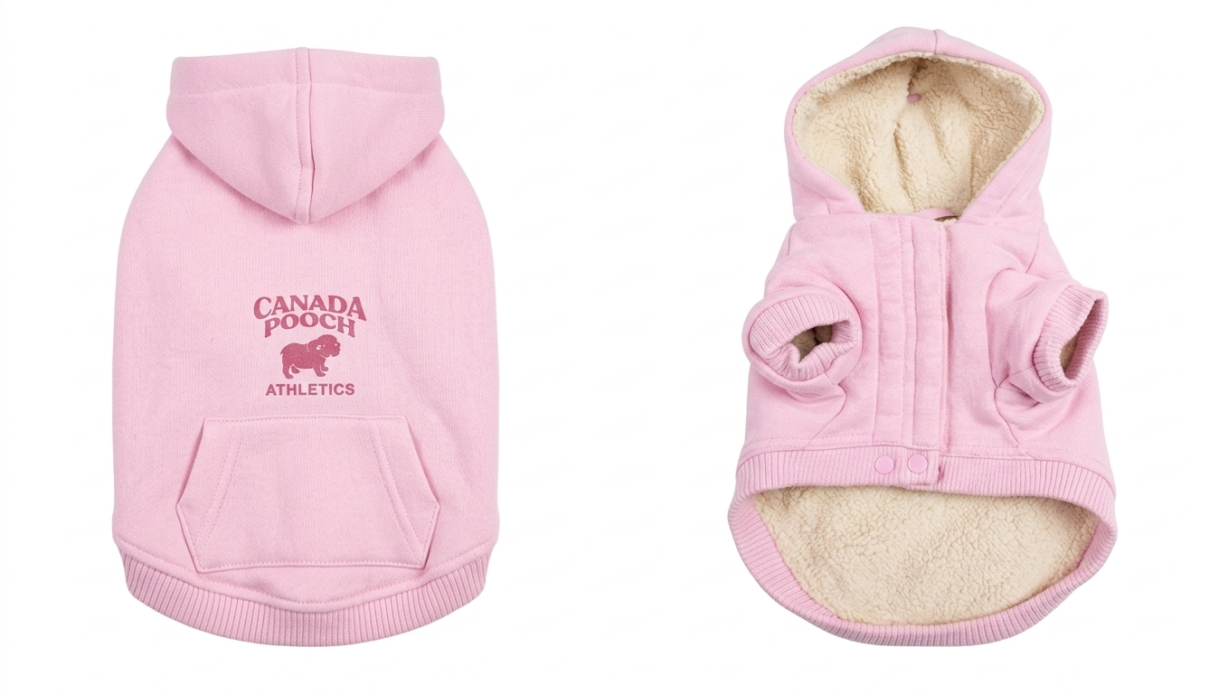 Canada Pooch Pink Sherpa Hoodie – Gently Used