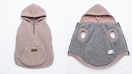 Cozy Sherpa-Lined Hooded Dog Sweater – Gently Used