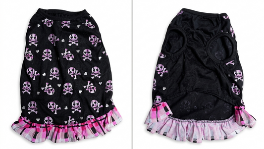 Skull Print Dog Dress - Gently Used