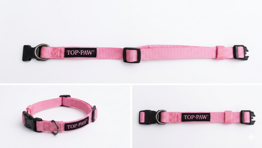 Top Paw Pink Adjustable Collar – Gently Used